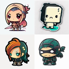 Fototapeta premium chibi art