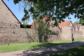 Historische Gebäude in der Altstadt von Bad Orb in Hessen