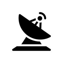satellite dish glyph icon