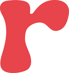 r Lowercase Retro Valentine Letters