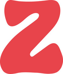 z Lowercase Retro Valentine Letters