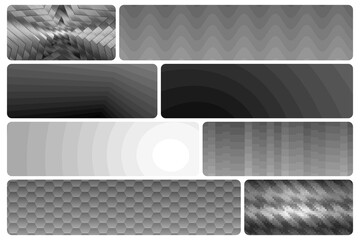 set of abstract pattern backgrounds