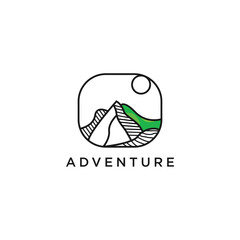 Adventure Outdoor Traveling logo template 