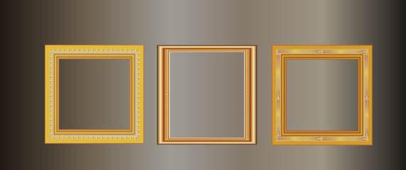 Golden Frames, Frame, Wooden Frame, Luxury Frame, Vintage Frame