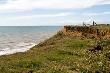 Fototapeta na wymiar Coastal erosion on the South West coast of the Isle of Wight