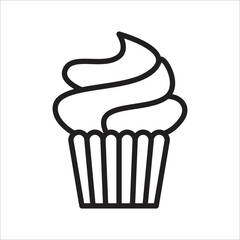 cup cake minimalist icon design art