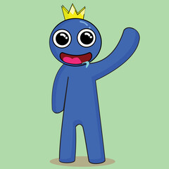 Rainbow friends Blue.  New Roblox Character