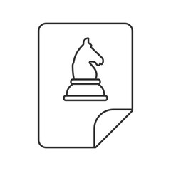 Strategy vector icon. Line sign for mobile concept and web design. Symbol, logo illustration. Vector graphics