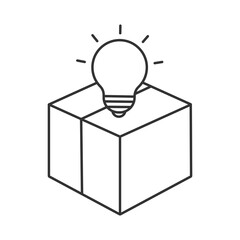 Product vector icon. Line sign for mobile concept and web design. Symbol, logo illustration. Vector graphics