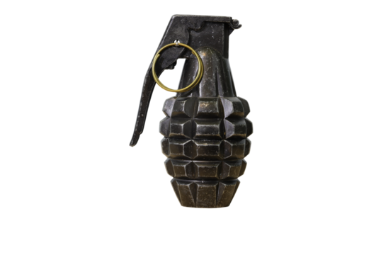 grenade isolated on white background