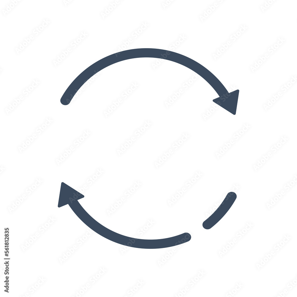 Poster circle of black arrows. direction navigation and web design of curved pointers with multimedia vecto