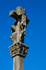 Statue of Jesus Christ on the cross.  Santiago de Compostela, Spain