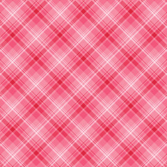 Pink Plaid Valentine Seamless Pattern