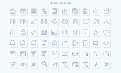 Modern user interface icons