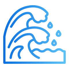 tsunami gradient icon