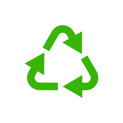 Recycle icon symbol vector. Recycling and rotation arrow icon pack