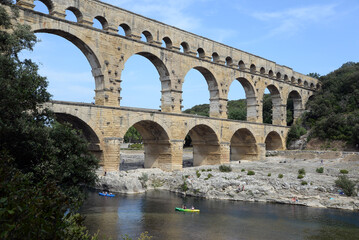 Fototapeta premium Pont du Gard, Provence, Frankreich