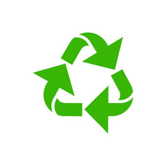 Recycle icon symbol vector. Recycling and rotation arrow icon pack