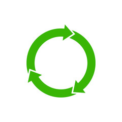 Recycle icon symbol vector. Recycling and rotation arrow icon pack