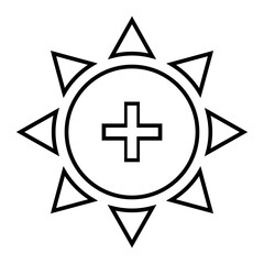 Bright, brightness, high icon