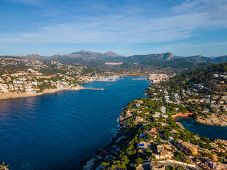 Naklejka premium Port Andratx, Mallorca from Drone, Aerial Photography