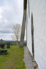 The famous Olavskirken with the sewing needle of the Virgin Mary, in Norway - 561824245