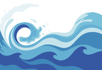 Fototapeta na wymiar waves water sea 