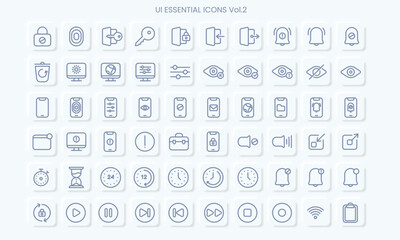Modern user interface icons