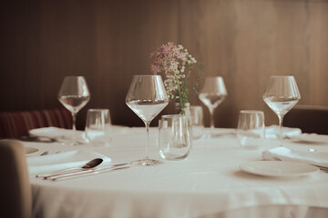 Restaurant Table Setting