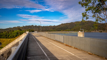 Fototapeta na wymiar Hinze Dam built in 1976 across the Nerang River in South East Queensland, Australia
