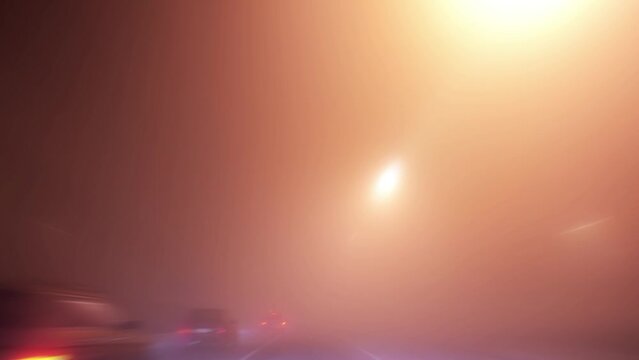 Timel apse Traffic at Night 4k