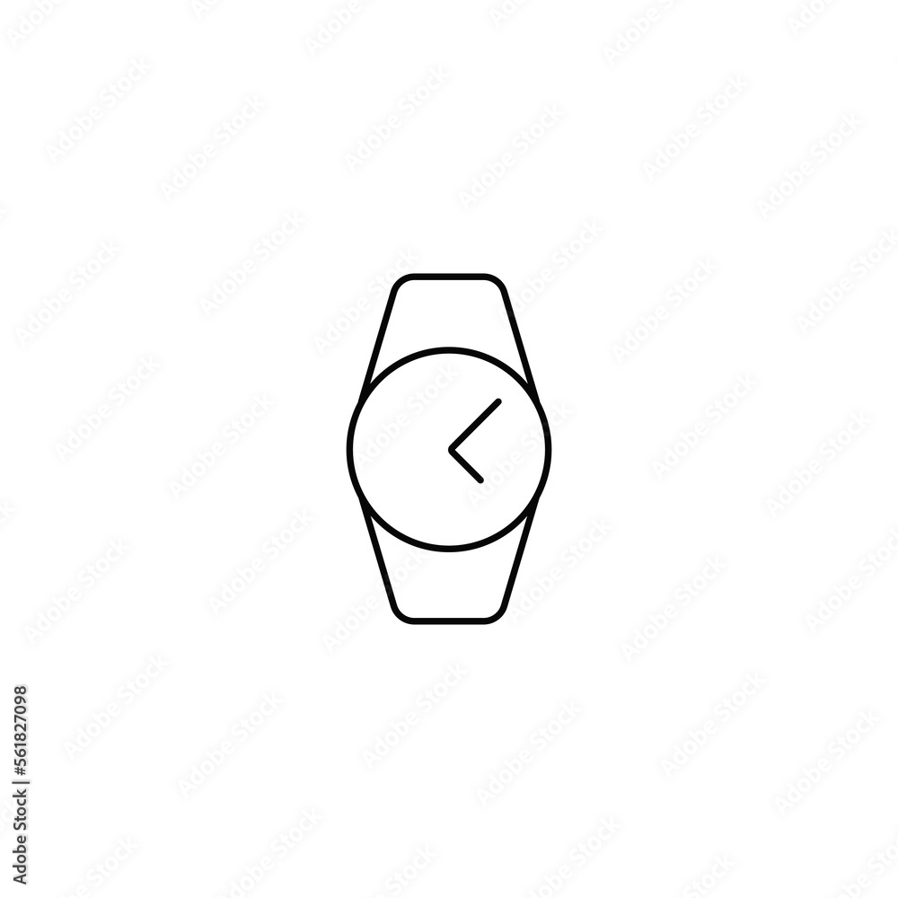 Poster time and clock line icons. vector linear icon set.