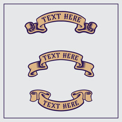 Ribbon set vintage style collection set