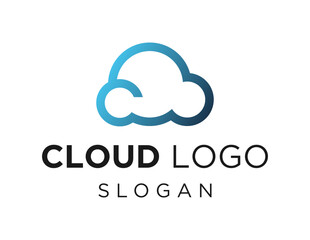 Logo design about Cloud on a white background. created using the CorelDraw application.