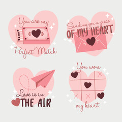 Valentines day hearts vector love
