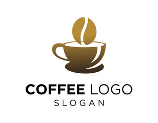 Logo design about Coffee on a white background. created using the CorelDraw application.