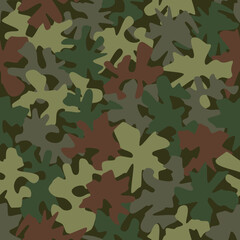 Fototapeta premium Camouflage seamless pattern background masking camo repeat print