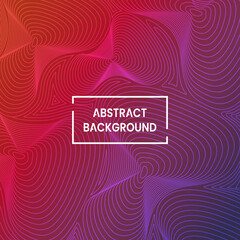 pink, red and dark purple abstract background design with topographic line pattern. colorful and modern concept. used for backdrop, wallpaper, banner or flyer