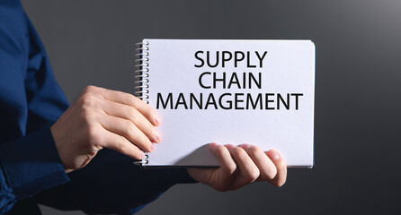 Supply Chain Management on notepad.