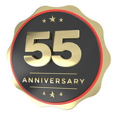 Happy Anniversary Number Gold