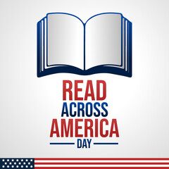 Read Across America Day concept. Template