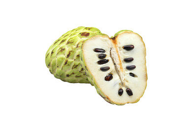 Fresh Custard Apple isolated on transparent background png file