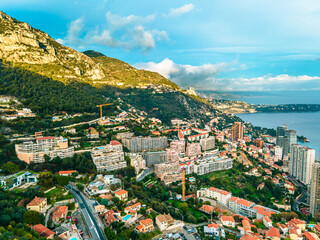 Monaco from Drone, Aerial Photography, Golden Hour