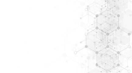 Hexagons pattern background. Genetic research, molecular structure. Chemical engineering. Concept of innovation technology. Used for design healthcare, science and medicine background
