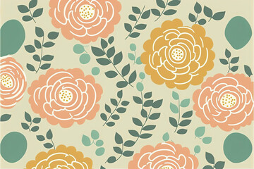 Watercolor Flowers On Paper