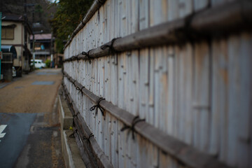 立子の竹垣