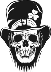 St Patrick's Day Leprechaun skull.