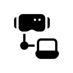 vr glasses glyph icon