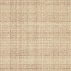 Fototapeta na wymiar Burlap woven cloth seamless cottagecore country pattern. Old tissue marl surface for wallpaper. Coarse flax fiber print background. 