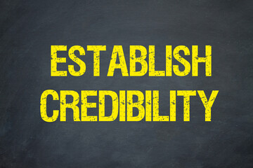 establish credibility	